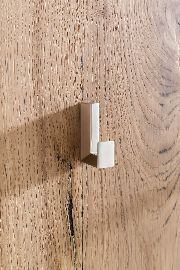Garderobe Rialto Paneel Haken edelstahlfarben