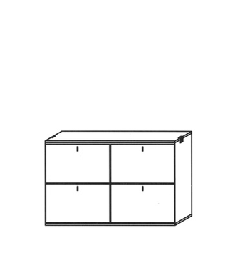 Vado Schuhklappenschrank Typ 220 - hängend Vado Schuhklappenschrank Typ 220 - hängend