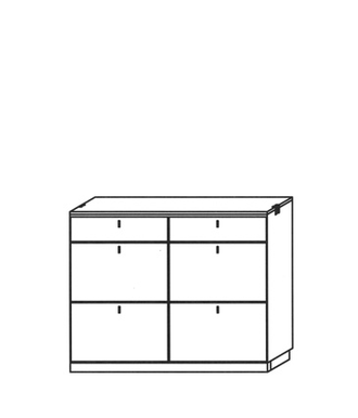 Vado Schuhklappenschrank Typ 322 - stehend Vado Schuhklappenschrank Typ 322 - stehend