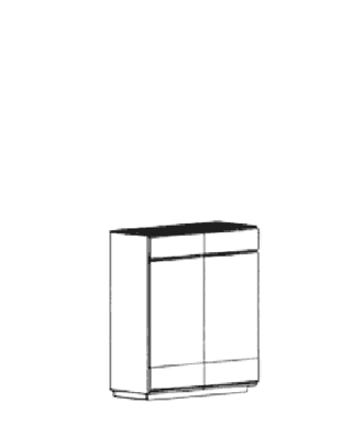 Carat Dielenschrank Typ 896 B - Granit Carat Dielenschrank Typ 896 B - Granit
