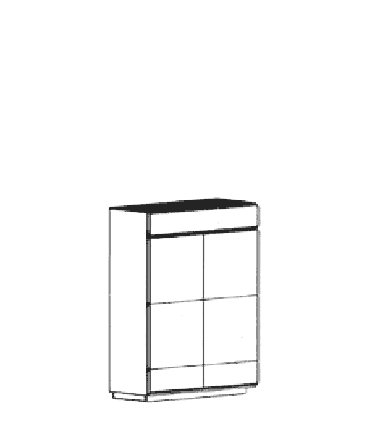 Carat Dielenschrank Typ 898 B - Granit Carat Dielenschrank Typ 898 B - Granit