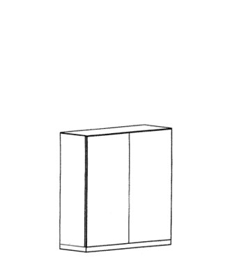 Cade Dielenschrank Typ 382 - Granit Cade Dielenschrank Typ 382 - Granit